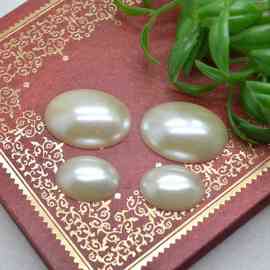 ABS珍珠贴片 装饰材料 diy发饰材料热卖手工头饰发夹发绳饰品配件