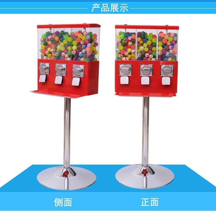 Máquina de torsión de huevos de bolas elásticas 3 - en - 1 juguetes vendedores automáticos dulces no tripulados cajas ciegas comerciales de regalo automáticas