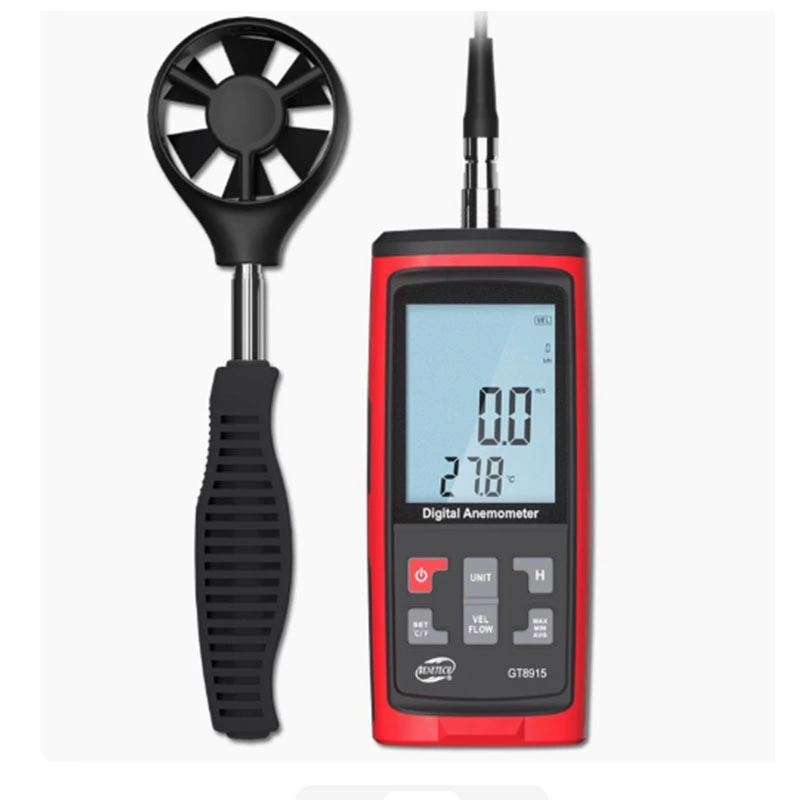Цифровой анемометр Biaozhi GT8915, измеритель объема воздуха, ветромер, температура ветра и обнаружение ветра, высокоточный анемометр