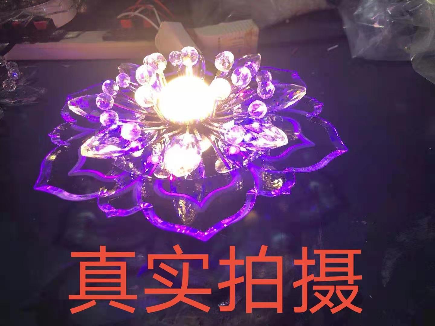 Proyector LED lámpara de techo empotrado cristal downlight lámpara de pasillo moderno simple lámpara de pasillo creativo