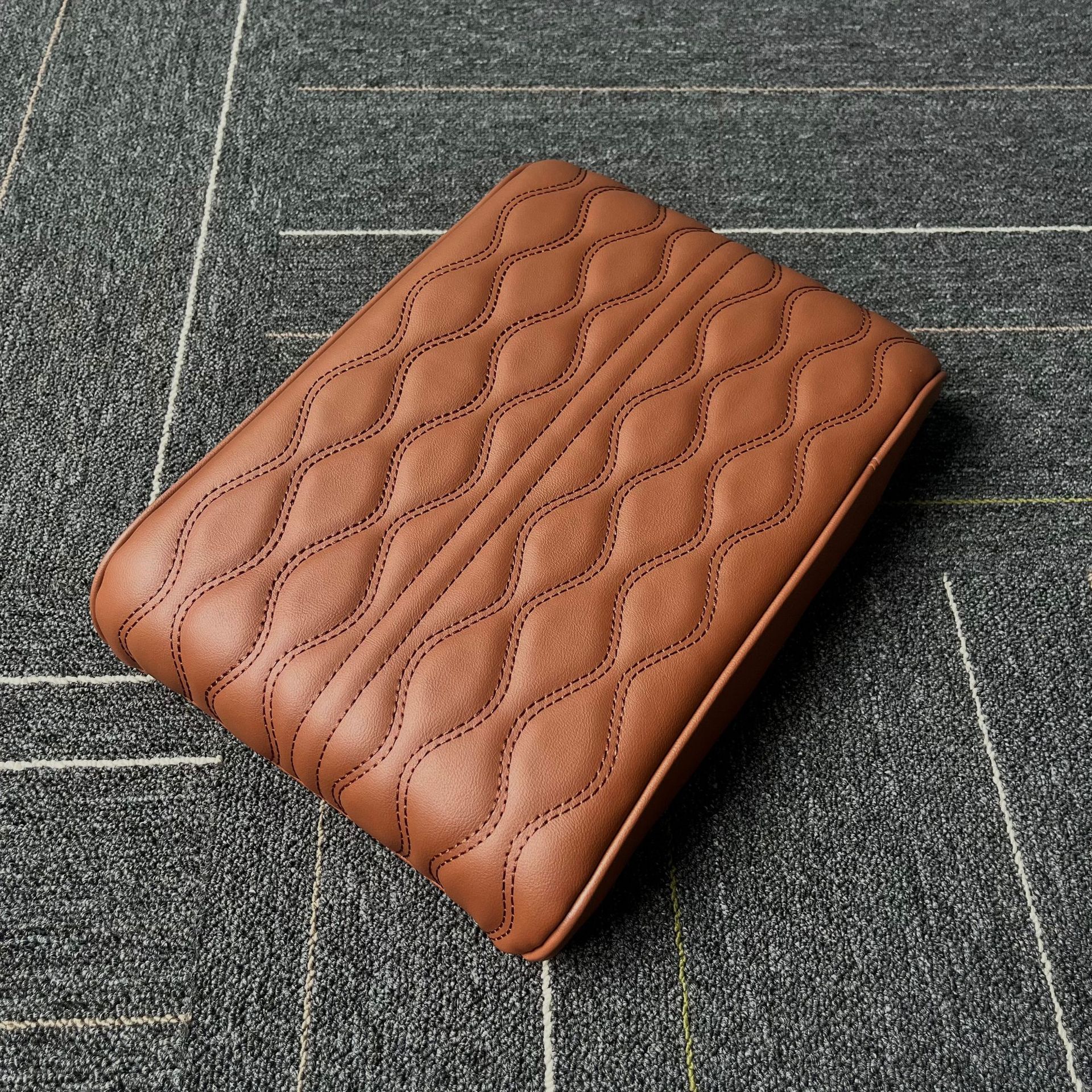 Universal – Car Memory Foam Armrest box - brown