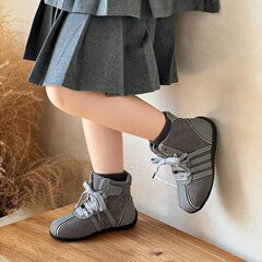 韩版女童2025秋款儿童软底百搭轻便短靴子男女童运动短筒靴马丁靴