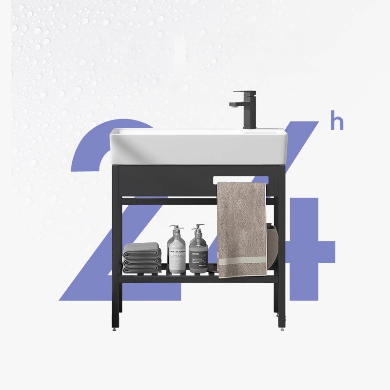 lavabo de piso tipo balcón pequeño tipo de baño cerámico todo en un lavabo lavabo al aire libre