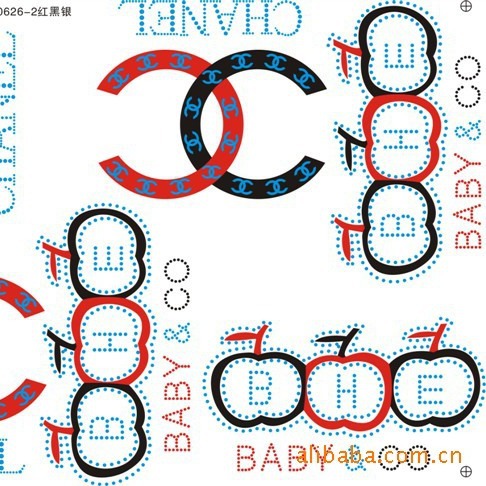 植绒烫画 植毛烫画 0.6MM植绒 08MM植绒 绒布烫画 植毛烫画