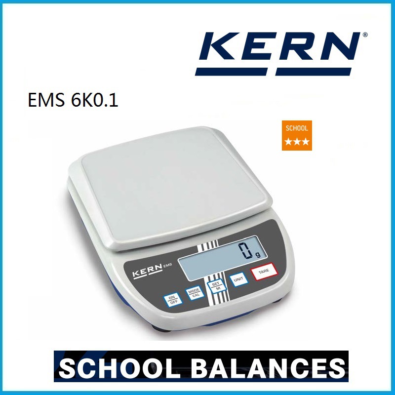 6000g 具有大型称重板学校入门级天平  EMS 6K0.1 Kern品牌