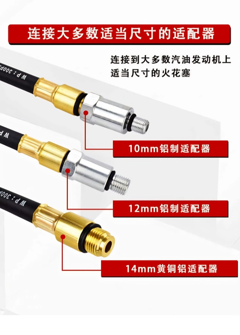 Tu-21 Engine Cylinder Leak Detector Side Leakage Tool with Pressure Gauge Car Detection Tool
