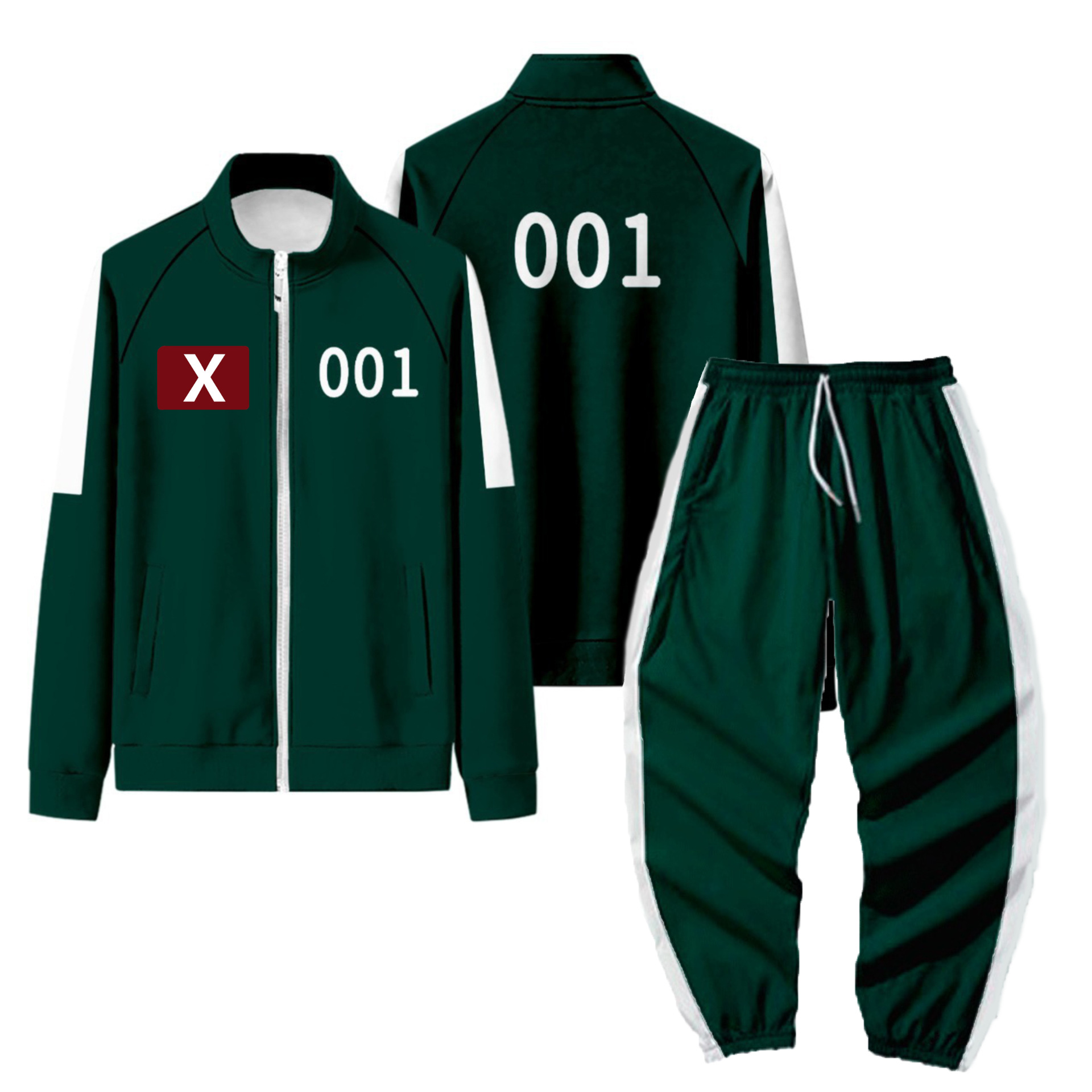 套裝001綠X