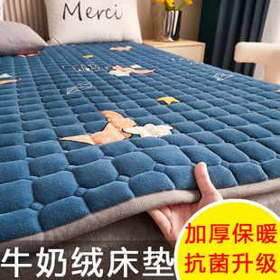 Winter Milk Velvet Mattress Cushion Household Single Student Dormitory Thickened Warm Mattress Double Flannel Mat