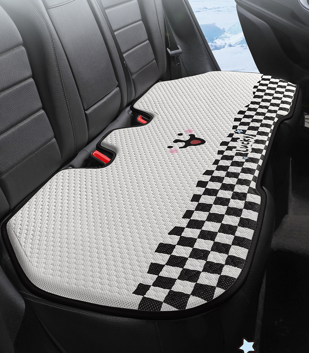 Summer Honeycomb Gel Car Seat Cushion Office Ice Silk Chair Cushion Cartoon Butt Cushion Gel Breathable Seat Cooling Cushion