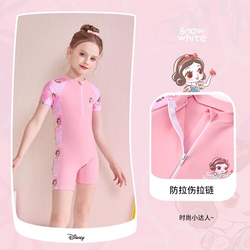 Disney Kids Swimsuit for Girls and Boys 2025 Fashion One-piece Swimsuit and Shorts