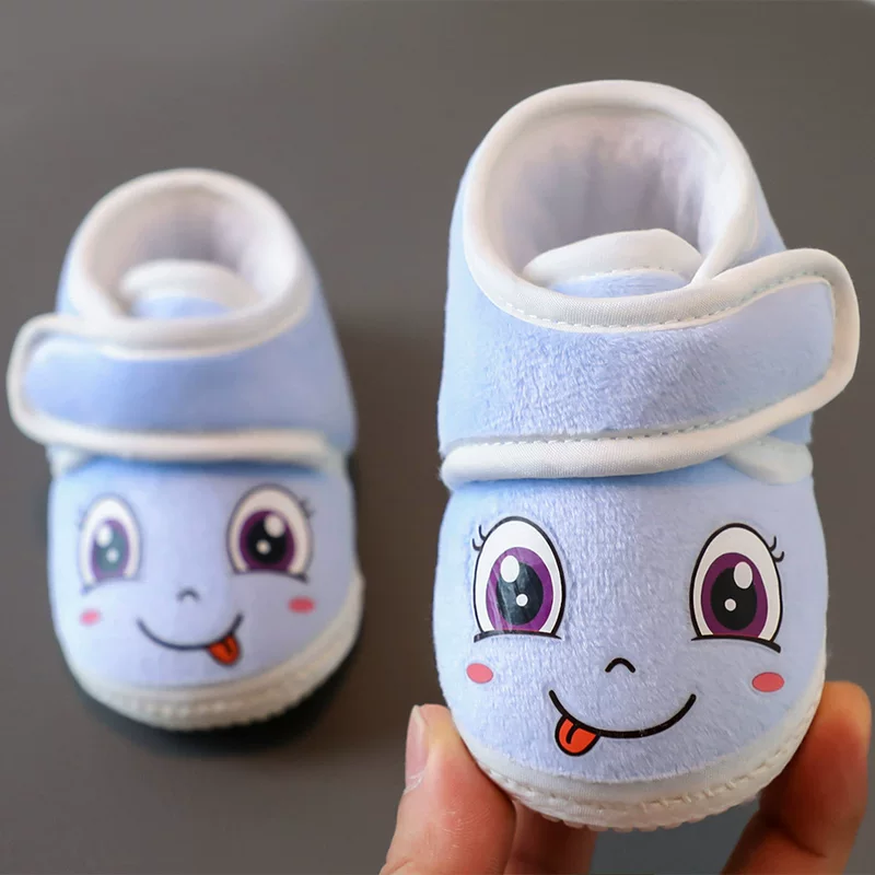 Demi-season keep warm shoes for men and women girl's for early age, children's fleece footwear, 0-1 years, 3-6-12 month