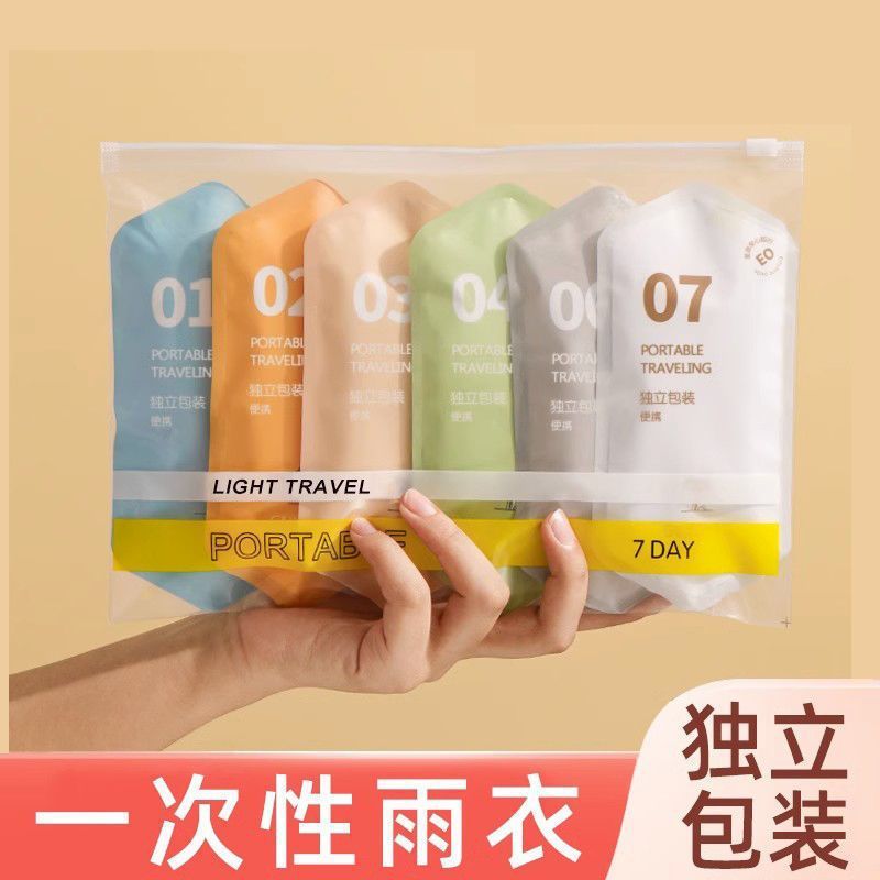 Disposable Card-type Raincoat Women's Mountaineering Portable Thickened Long Full-body Anti-rainstorm Men's Adult Travel Poncho