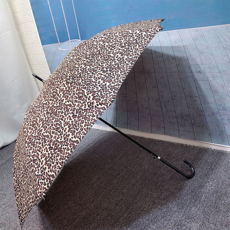 Japanese Leopard-print Ultra-light Three-fold Umbrella Distinctive Lace Sunshade Sunny Umbrella