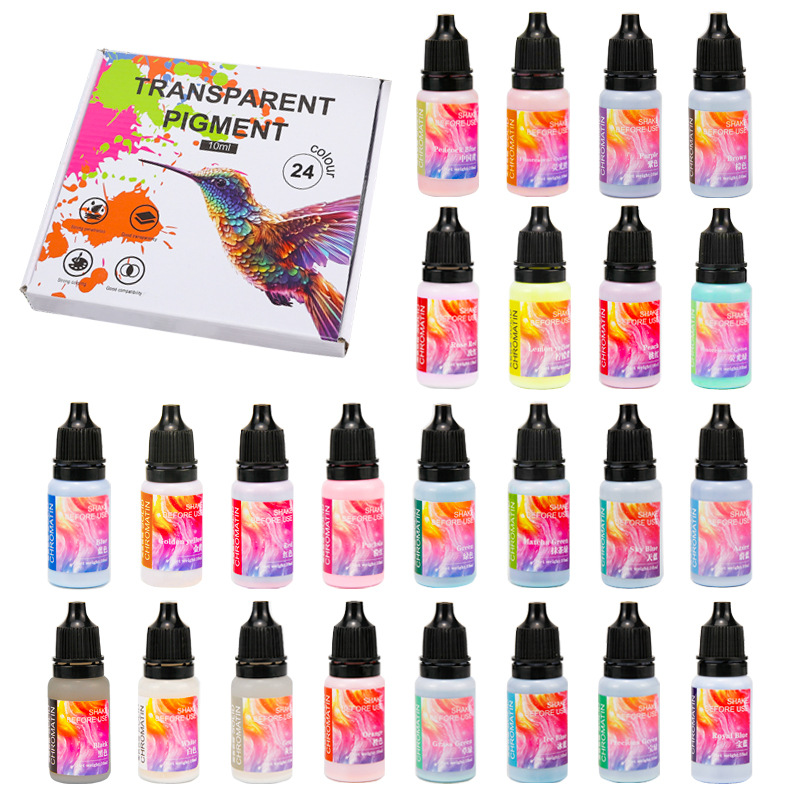 24 color high concentration macaron solid color essence, handmade DIY crystal dropper UV glue toner,