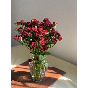 B-Grade Roses Multi-Headed Small Rose Chocolate Bubbles Yunnan Straight Hair Kunming Direct Batch Base Fresh