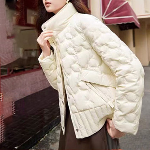 Down Jacket Winter Women's New Short Korean Style 90 down Duck down Jacket Women's High-End Pinghu down Jacket