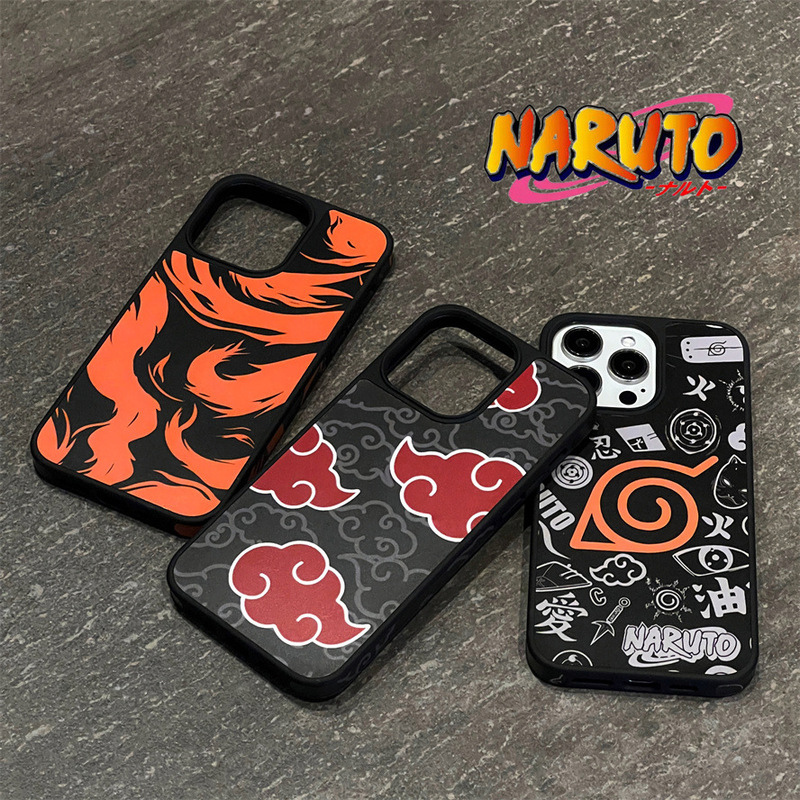 Naruto iPhone14promax Phone Case Xiaoyun 15 Animation 13 Simple 12 Frosted 16 Red Cloud