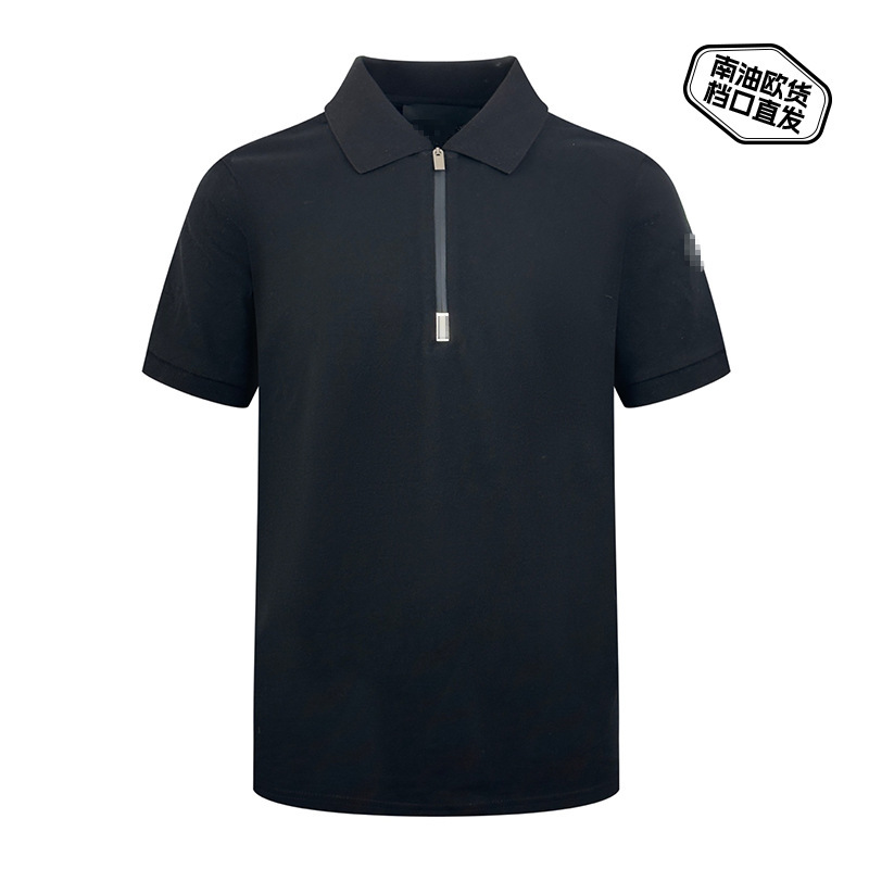 26 Summer Moncler Logo Half-Zip Polo Shirt for Men, Business Casual, Moisture-Wicking, Quick-Drying, Fine-Spun Cotton, Short-Sleeve 26 Summer Moncler Logo Half-Zip Polo Shirt for Men, Business Casual, Moisture-Wicking, Quick-Drying, Fine-Spun Cotton, Short-Sleeve
