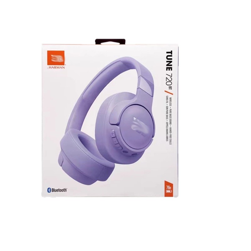 新しい TUNE720BT ヘッドマウント ワイヤレス Bluetooth ヘッドセット、重低音彫刻ロゴ付きオーバーイヤー スポーツ ヘッドセット|undefined