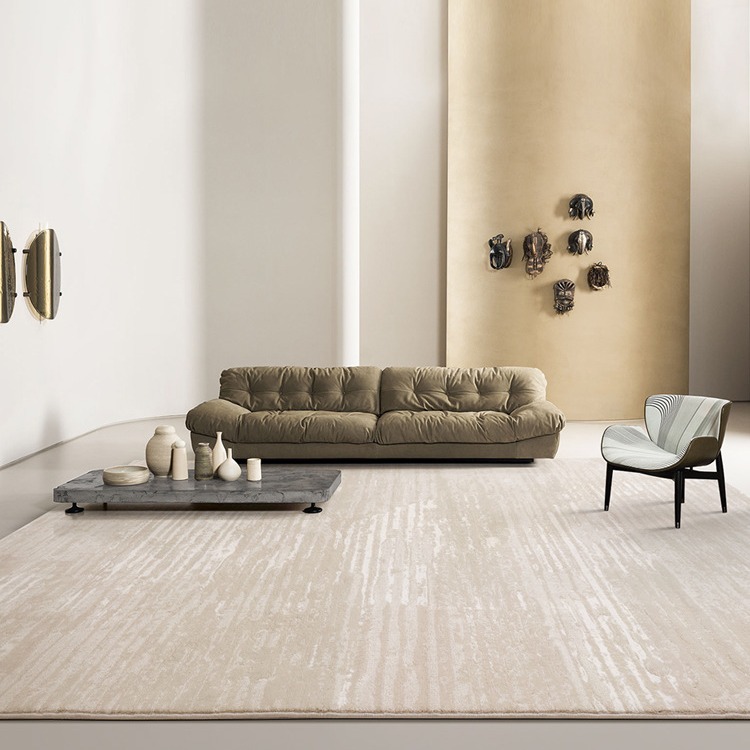 Alfombra Redonda Moderna y Sencilla de Fábrica, Impermeable y Resistente a las Manchas, para Sala de Estar, Dormitorio, Alfombra de Noche, Tapete para Piso