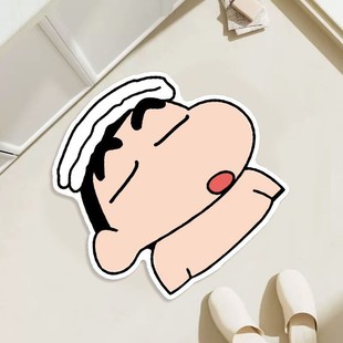 New Crayon Small New Cartoon Diatom Mud Mat Bathroom Toilet Door Absorbent Carpet Quick-drying Non-slip Foot Mat