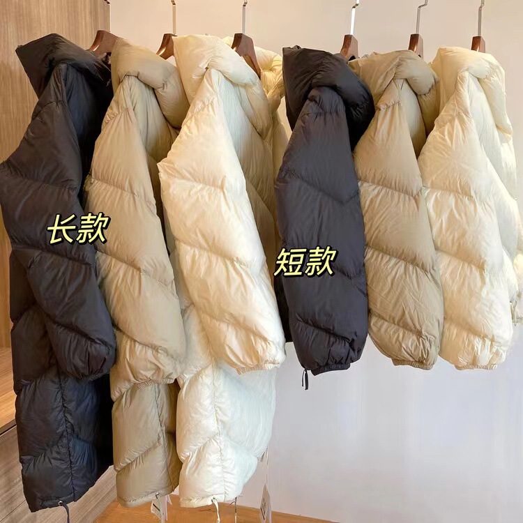 90 White Goose down Warm Goose down Jacket Hooded Thick Outwear Women's down Jacket 23 Autumn and Winter New B1107E
