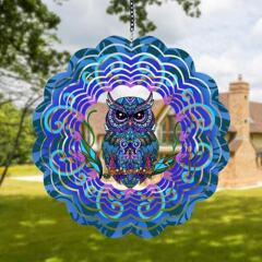 国境を越えた新商品 マンダラ風鈴 3D回転メタル工芸品 家庭用 庭園用 屋外用品 装飾品 吊り下げ飾り