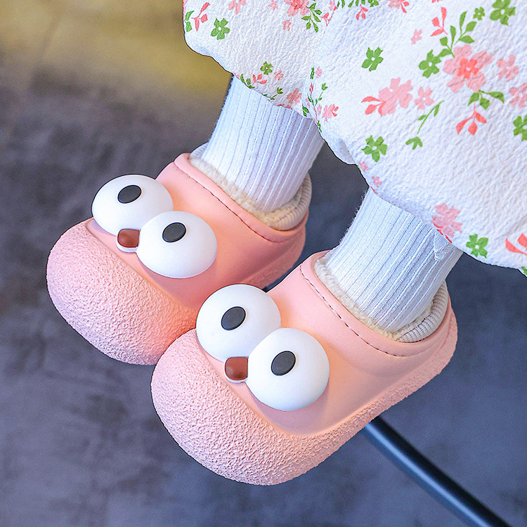 Zapatos de piso para bebés niños kawaii zapatillas antideslizantes de algodón para niñas otoño y invierno para niños zapatillas de algodón para niños en el hogar