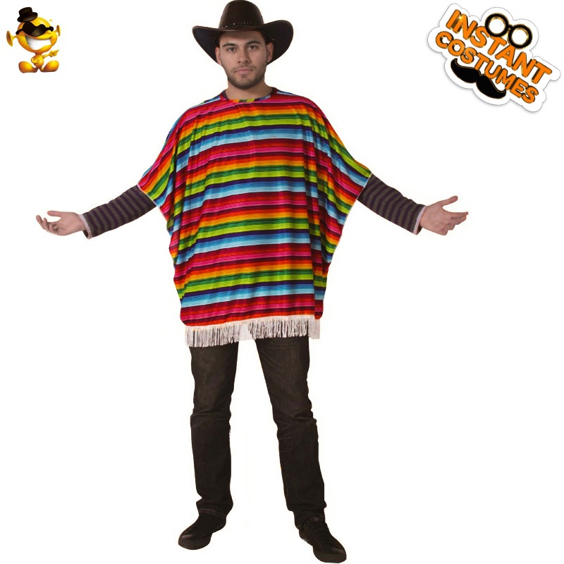 Estilo mexicano capa traje mascarada Halloween Cosplay traje ropa de fiesta