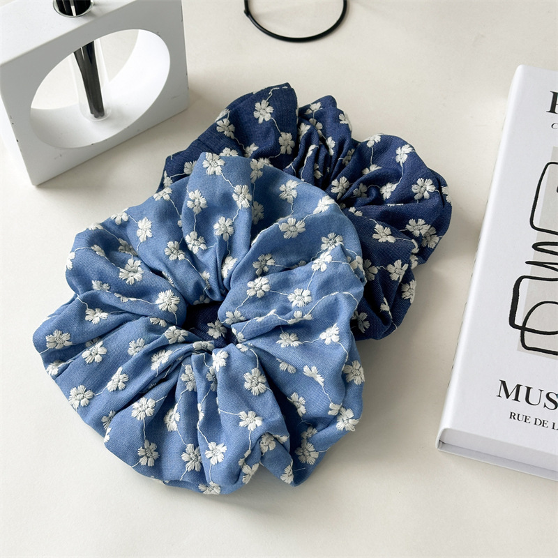 30g Weight Hair Tie Hair Accessories Type 1 Piece Quantity Casual, Holiday, Street Occasion Cloth Material Floral Pattern All Seasons Season Women's Gender Elegant, Retro, Lady Style Elegant Retro Lady Women's Floral Cloth Hair Tie 8