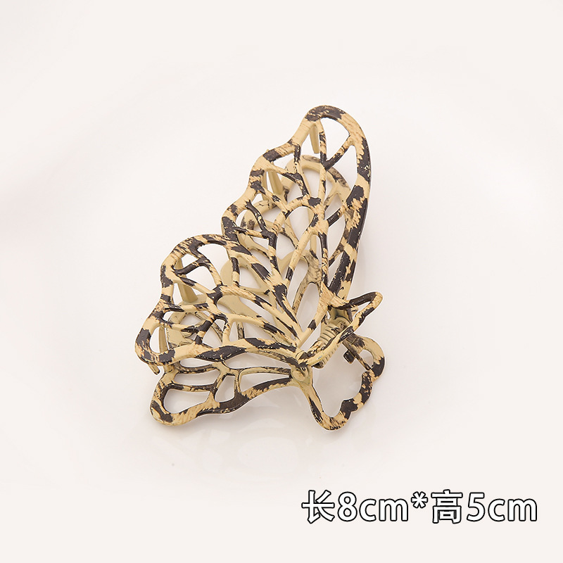 Internet celebridad clip de metal grande clip de tiburón japonés y coreano elegante temperamento espalda Cabeza pelo agarre de alto grado horquilla tocado