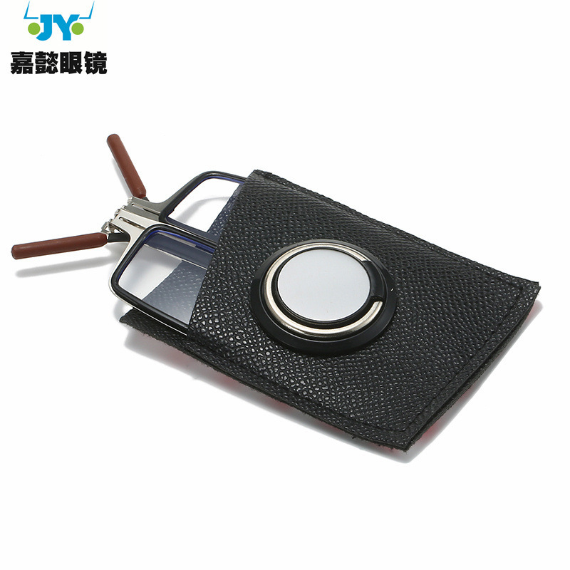 New mobile phone sticker bracket for the elderly reading mirror factory direct generation small folding anti-blue light reading glasses