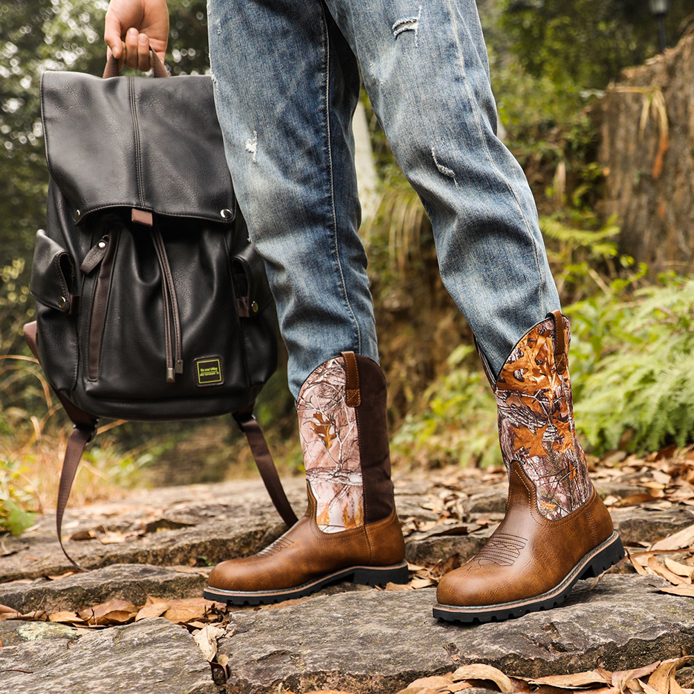 Big Tree elements Western cowboy boots for men_voghion.com