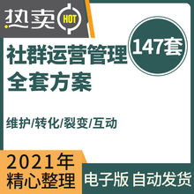 步骤裂变运营规划社群社群方案增长素材裂变管理模板营销全套成品