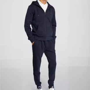 2025 Cross-Border Men's New Classic Fashion Casual Outdoor Sports Slim Trendyy Fleece Zipper Suit Sweatshirt