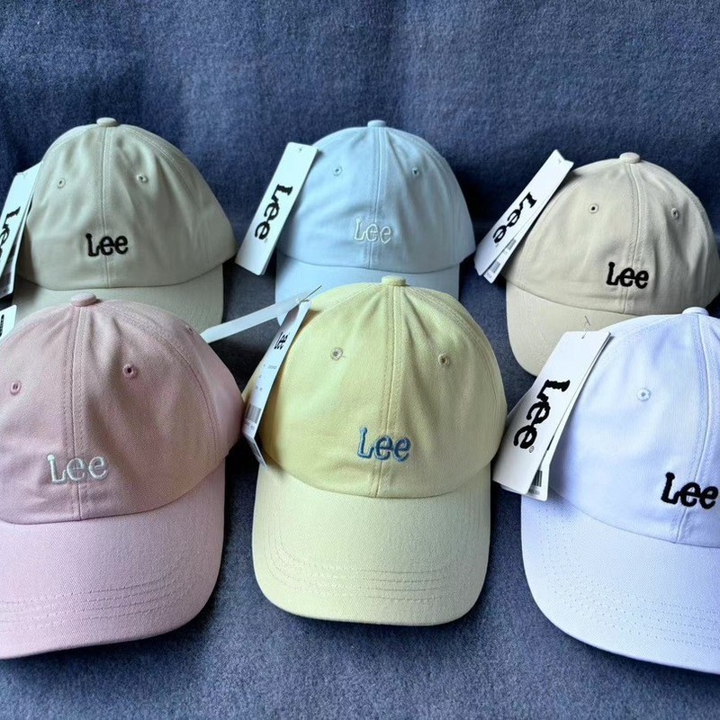 韩国潮牌Lee经典男女情侣款高品质刺绣LOGO百搭软顶ins风棒球帽|undefined