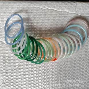 Factory wholesale inner diameter 60 jingle bracelet glass jade bracelet forbidden step ring forbidden step ring antique Han clothing accessories