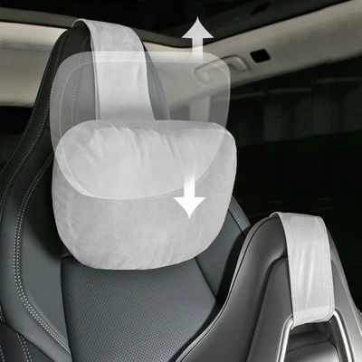 Headrest Strap Neck Protector - light-gray-headrest