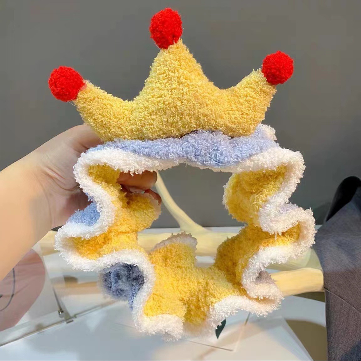 Lavado de la cara banda de pelo de moda femenina Coreana Red diadema roja estudiante dulce Linda máscara de maquillaje banda de pelo horquilla