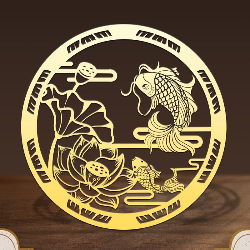 荷花锦鲤金属贴卫生间墙贴饰门对门家居通用版高亮款高品质卫生间|undefined