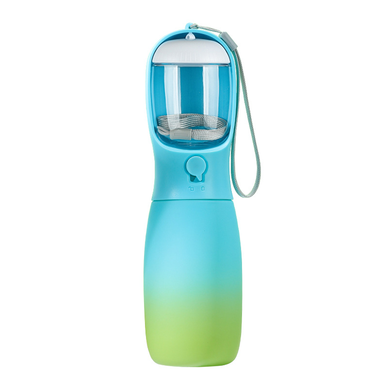 [Serie de color degradado] taza de comida de agua para mascotas hervidor de agua portátil al aire libre resistente a altas temperaturas multifuncional taza de comida de agua para mascotas taza