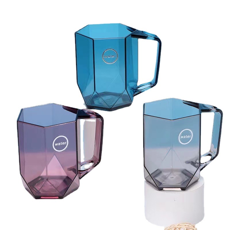 Bicchiere portaspazzolini trasparente design nordico chic_voghion.com