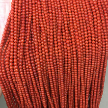 [克价批发]天然川料瓦西南红3mm小米珠牛血红散珠小珠子DIY配饰