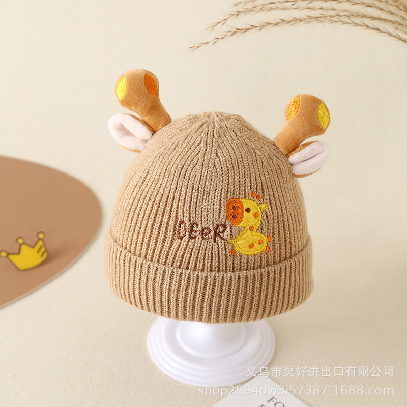 新生儿帽子春秋冬季初生胎帽0-12月针织帽婴幼儿小月龄宝宝毛线帽|undefined