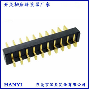 Connector manufacturers wholesale 10pin lithium battery socket 2.5 pitch patch pin gold-plated battery connector