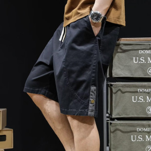 Summer New Arrival Tooling Shorts Men's Five-point Pants 2025 Trendy Brand 5-point Casual Men's Pants Loose plus size Pants for Men