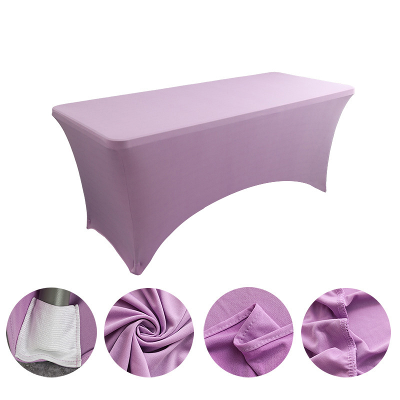 Mantel elástico cuadrado negro — decoración para restaurante, boda u hotel, grueso y de color sólido, venta al por mayor