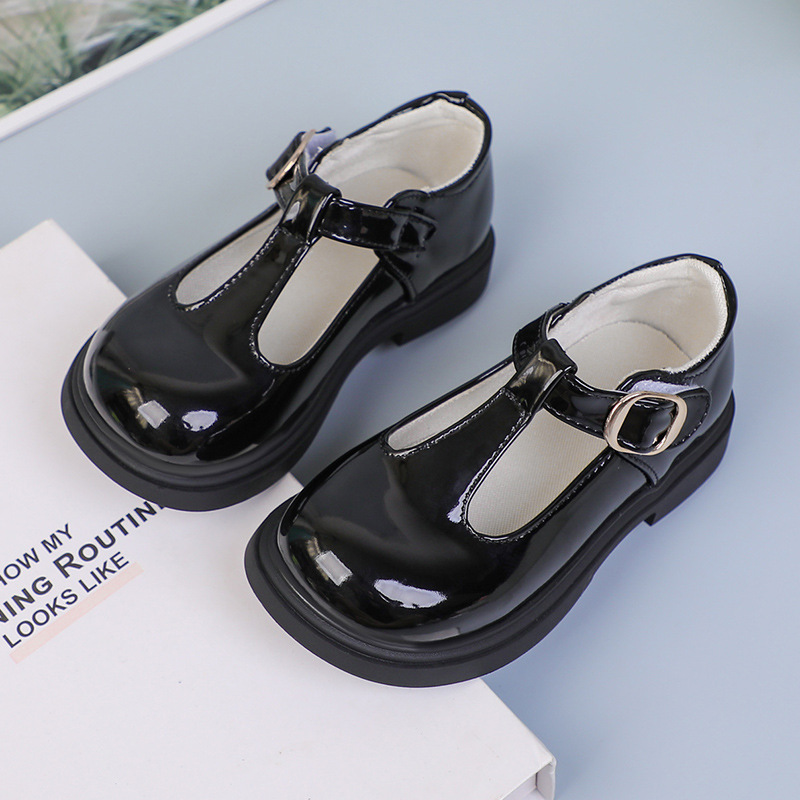Foreign Trade Style T-Strap Girls' Fashionable Thick-Soled Mary Jane Shoes 2026 Autumn New Trendy Cool Breathable Small Leather Shoes
