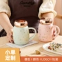 陶瓷带盖家用水杯