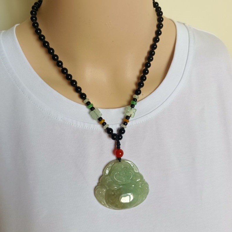 Mặt dây chuyền ngọc bích Phật Di Lặc tự nhiên Myanmar A chính hãng có chứng chỉ — Chứng chỉ Đại Phật số 2731. 44.8X50.8x10mm, 2726 số 46.8X50.3X12.2mm, 2729 Đại Phật 47.2X53.7X12.1mm, Chứng chỉ Phật lớn số 2727 49X53X12.2mm chi tiết 23